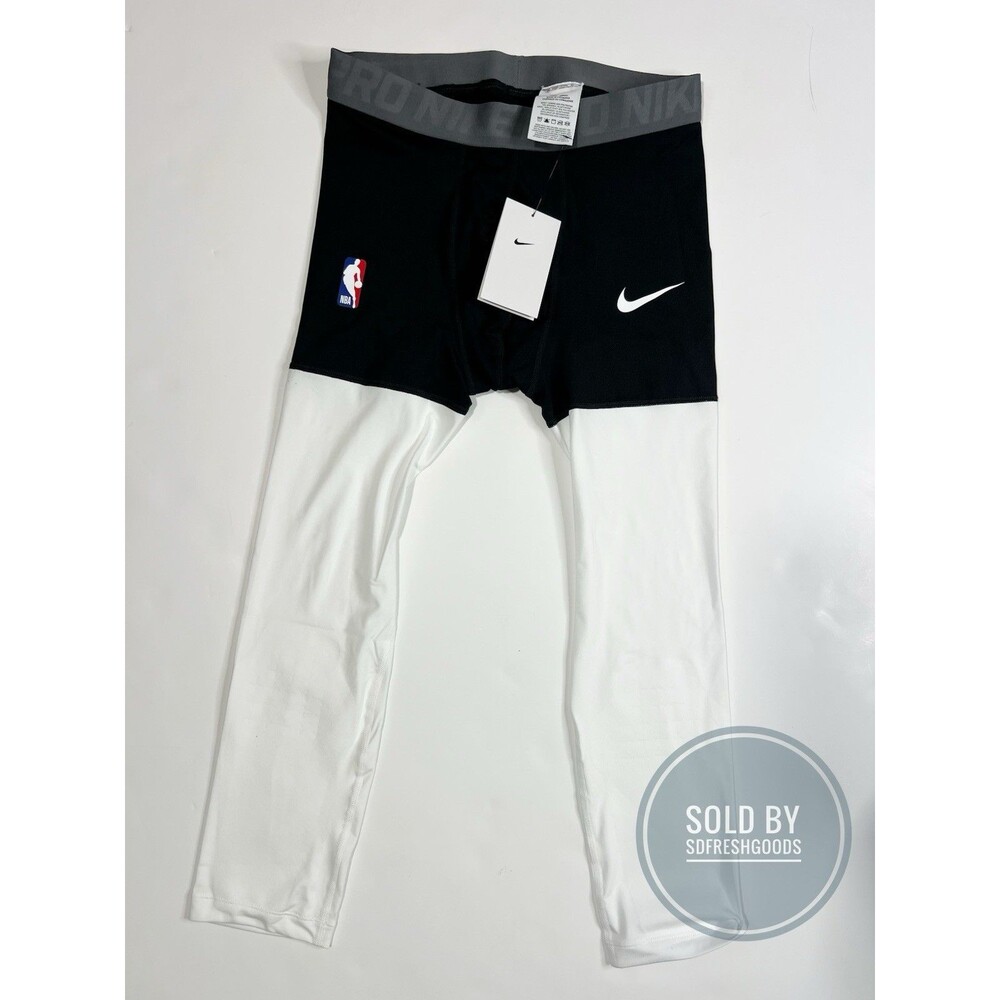 Nike Pro NBA Team Issued 3/4 Compression Tights AT9764-011 Men's M-Tall